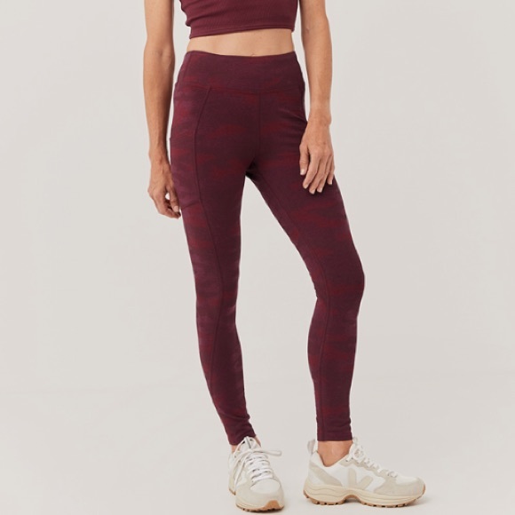 🆕 Pact Organic Cotton Go-To Pocket Leggings in Raisin Camo Size Small - Picture 4 of 14